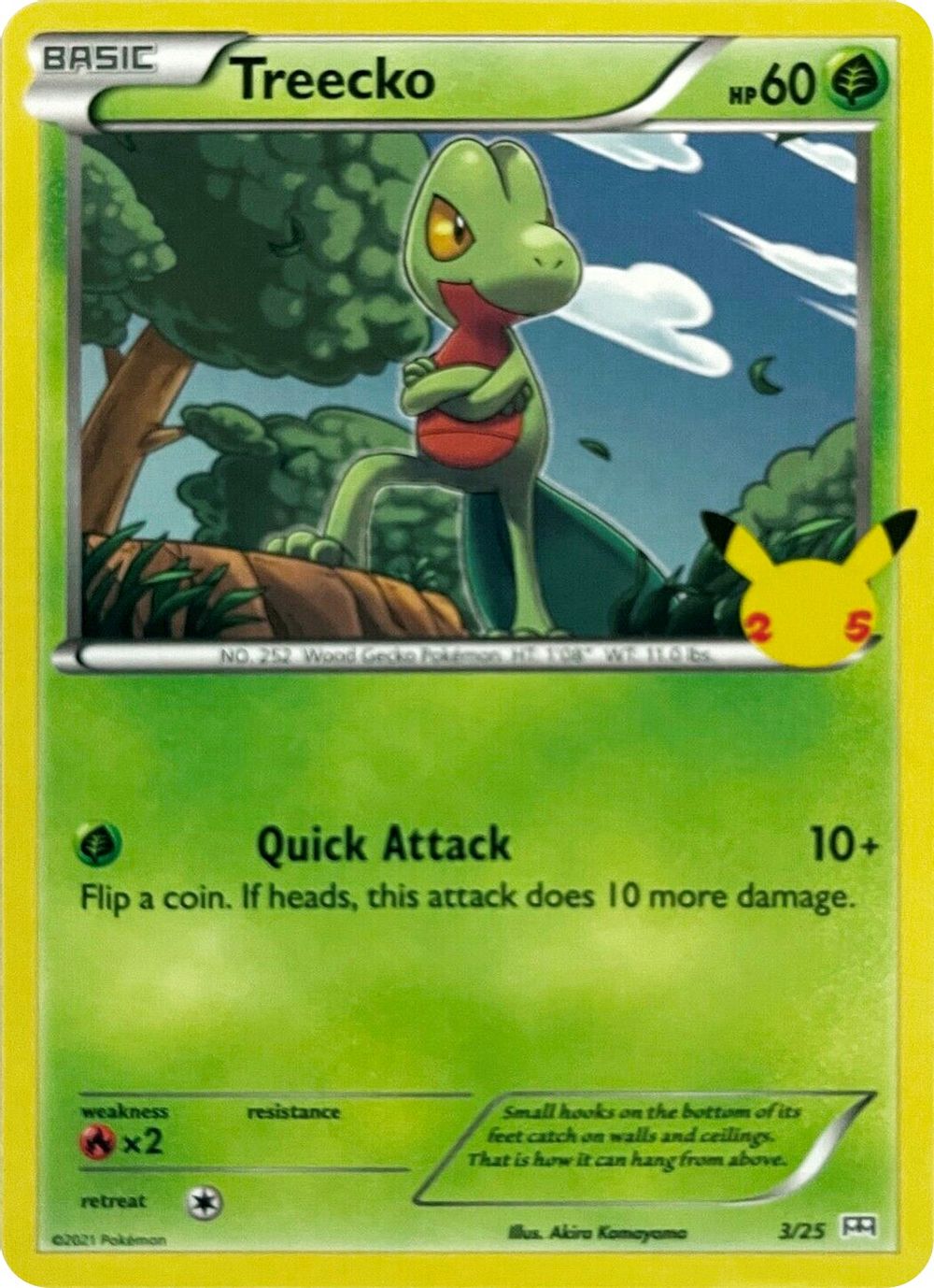 Treecko - 3/25 — McDonald's 25th Anniversary Promos