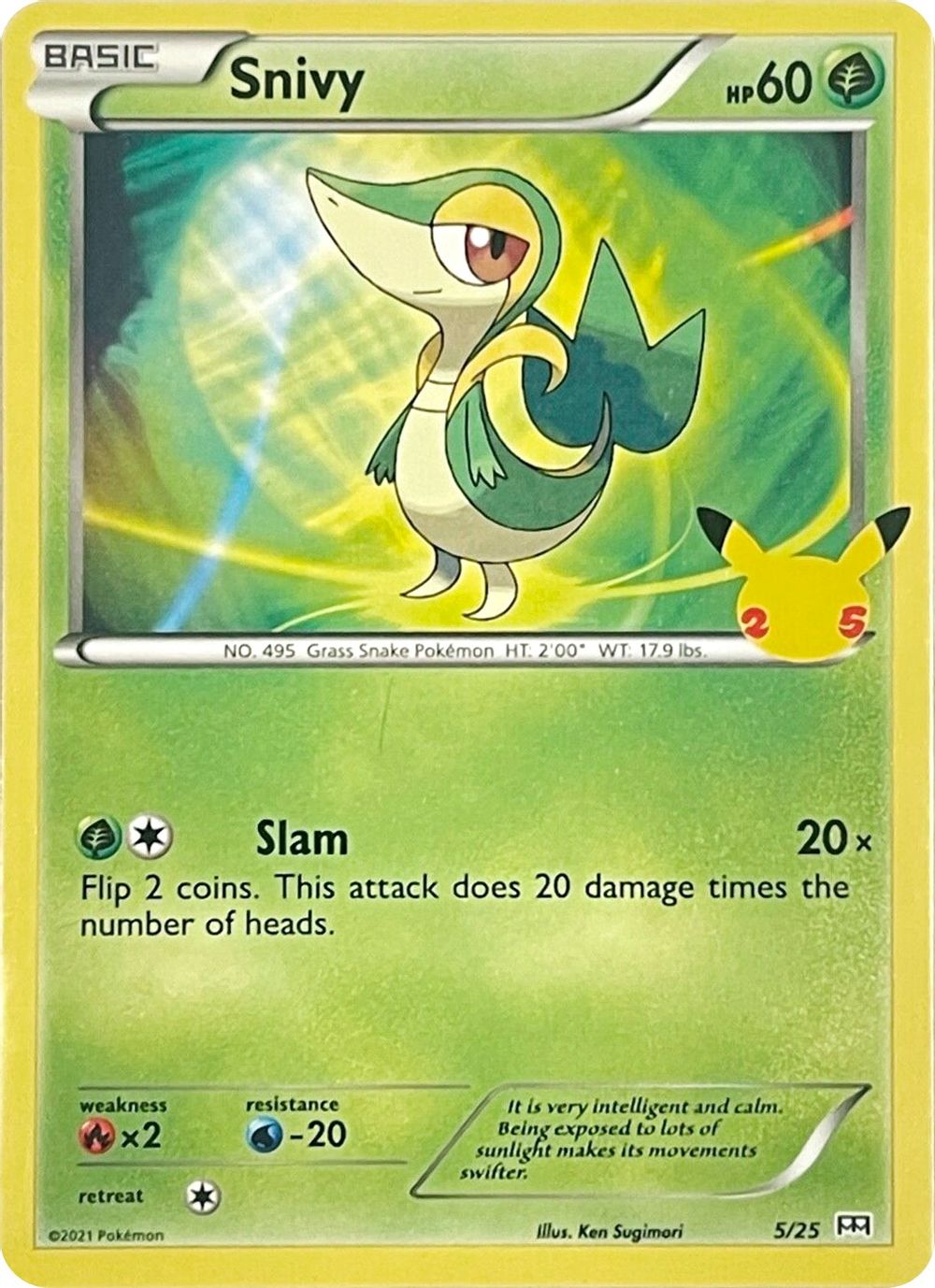 Snivy - 5/25 — McDonald's 25th Anniversary Promos