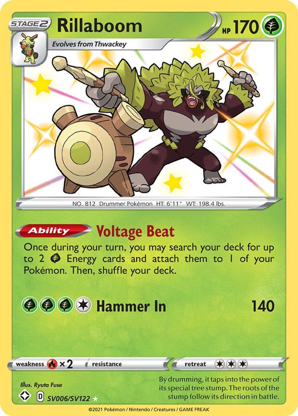 Rillaboom — Shining Fates: Shiny Vault