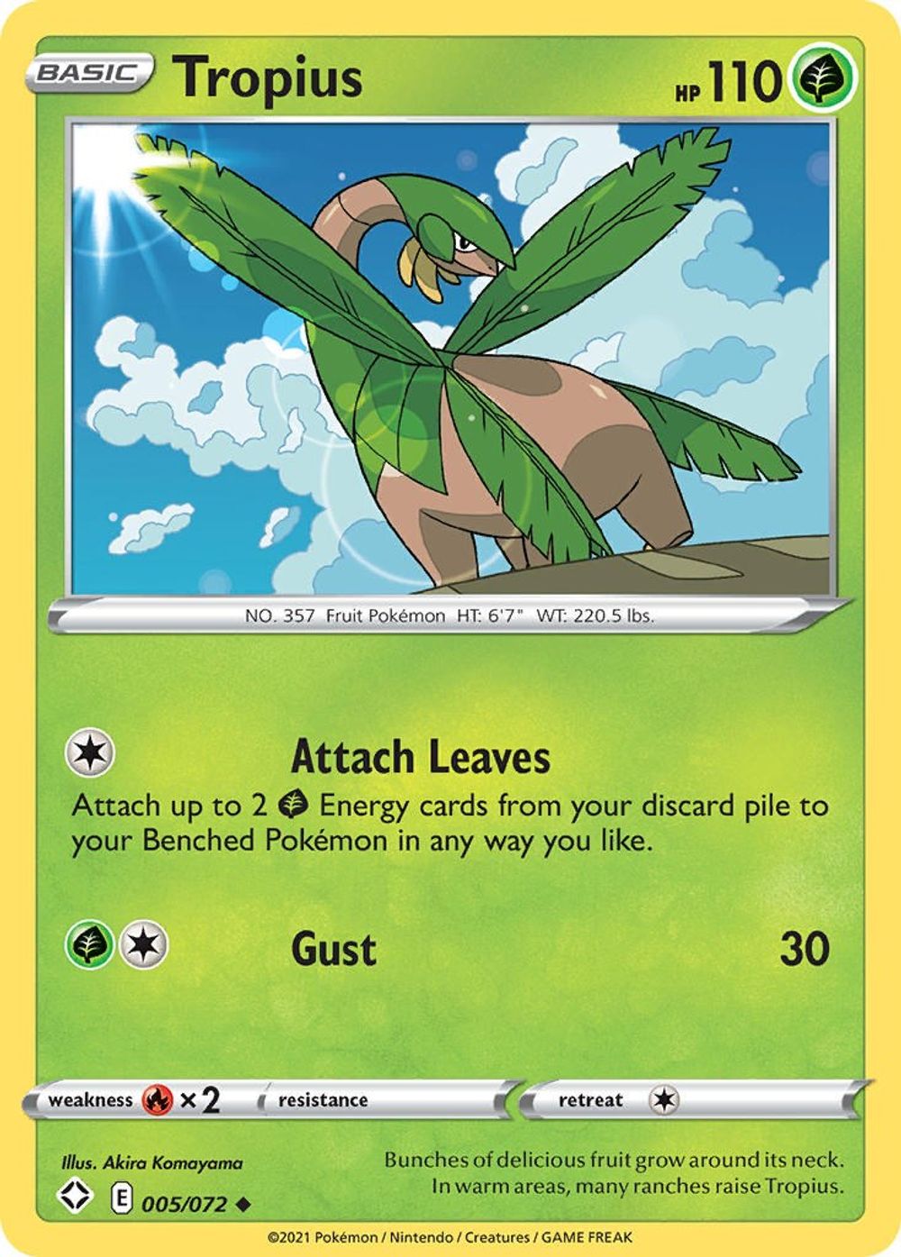 Tropius — Shining Fates