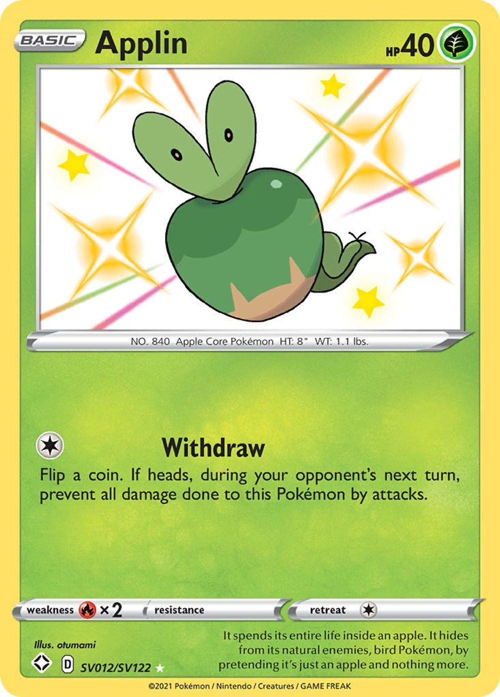 Applin — Shining Fates: Shiny Vault