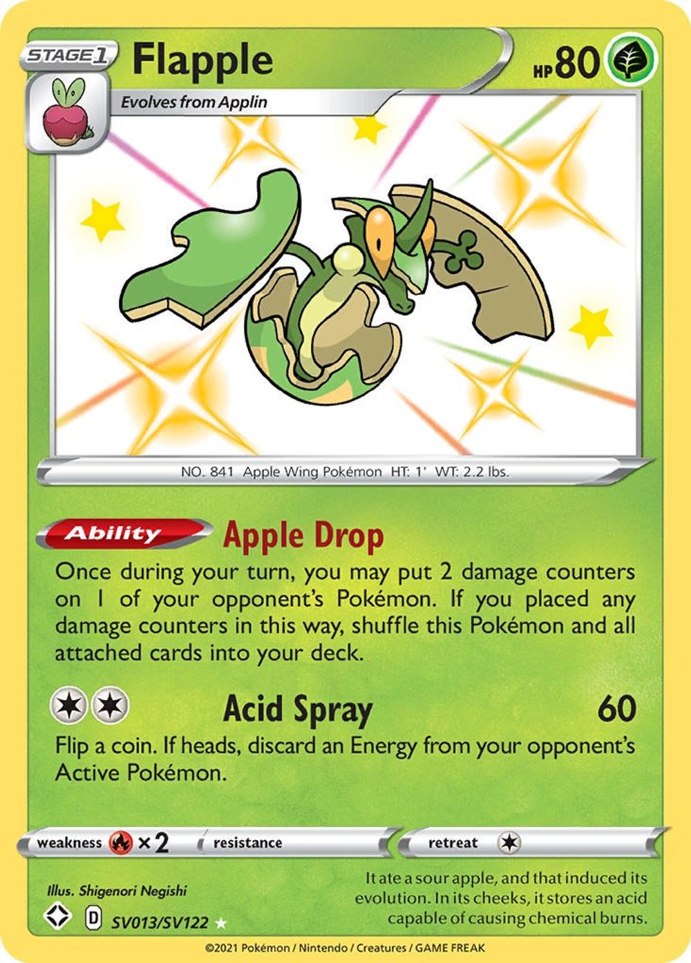 Flapple — Shining Fates: Shiny Vault