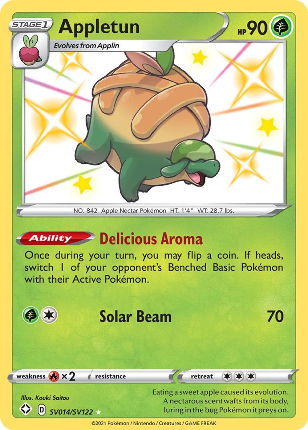 Appletun — Shining Fates: Shiny Vault