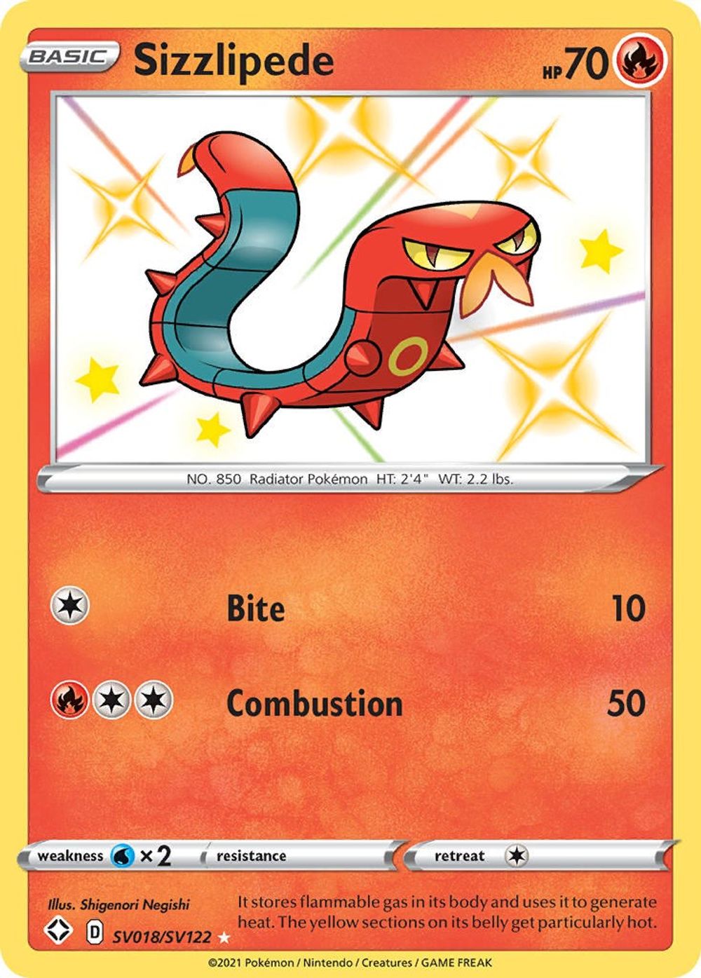 Sizzlipede — Shining Fates: Shiny Vault
