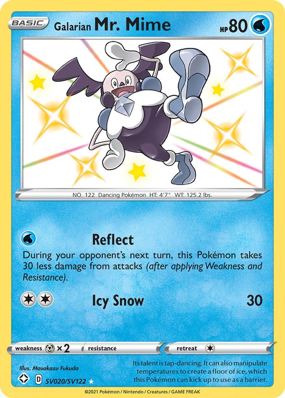 Galarian Mr. Mime — Shining Fates: Shiny Vault