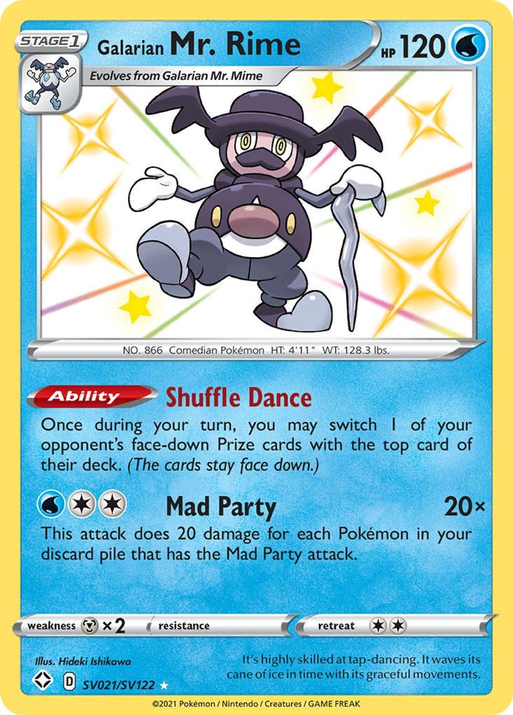 Galarian Mr. Rime — Shining Fates: Shiny Vault