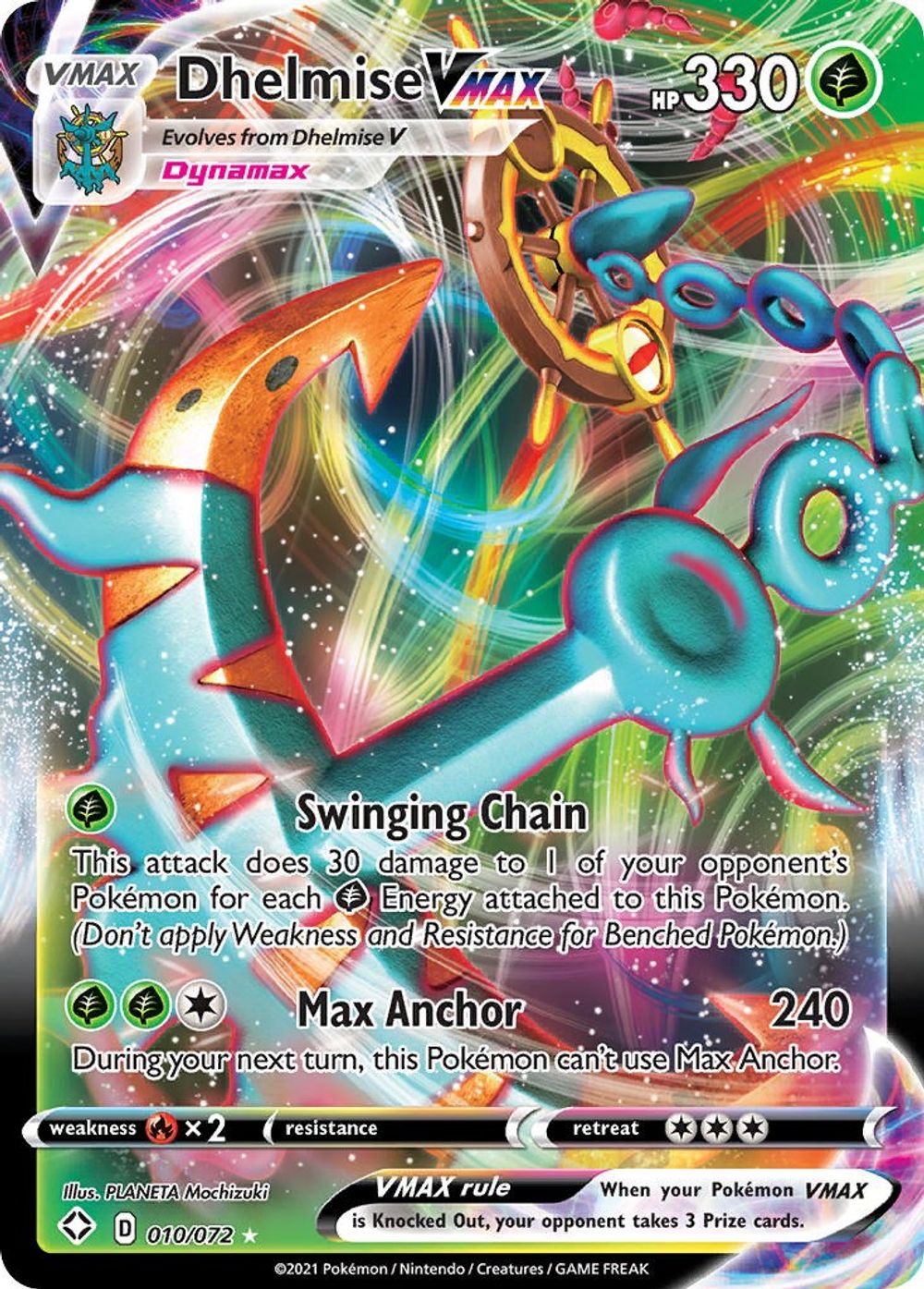 Dhelmise VMAX — Shining Fates