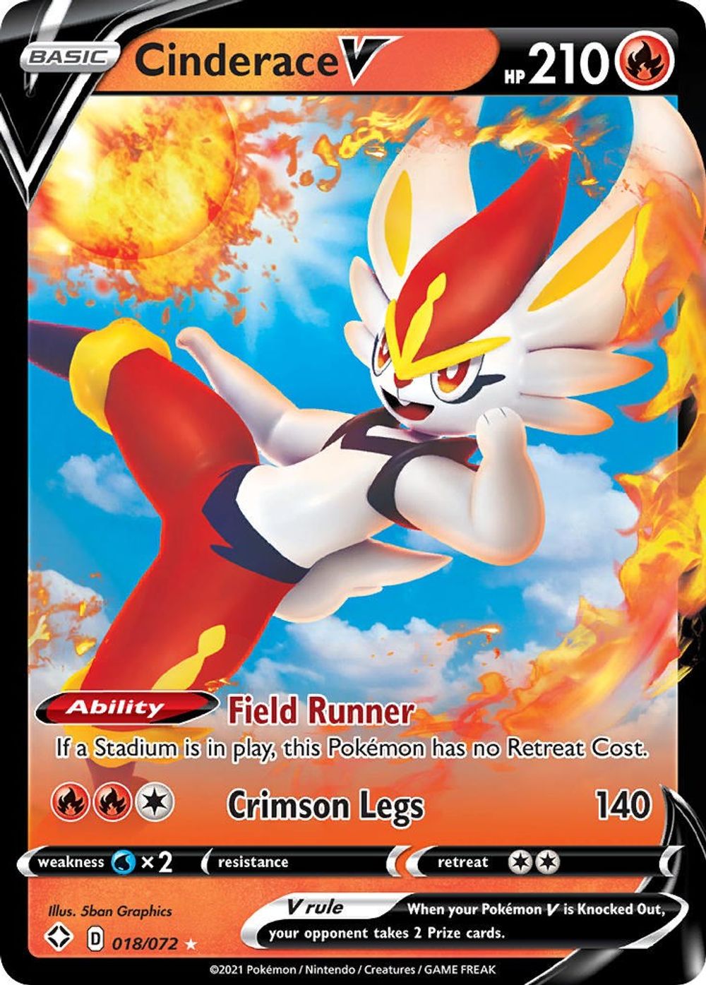 Cinderace V — Shining Fates