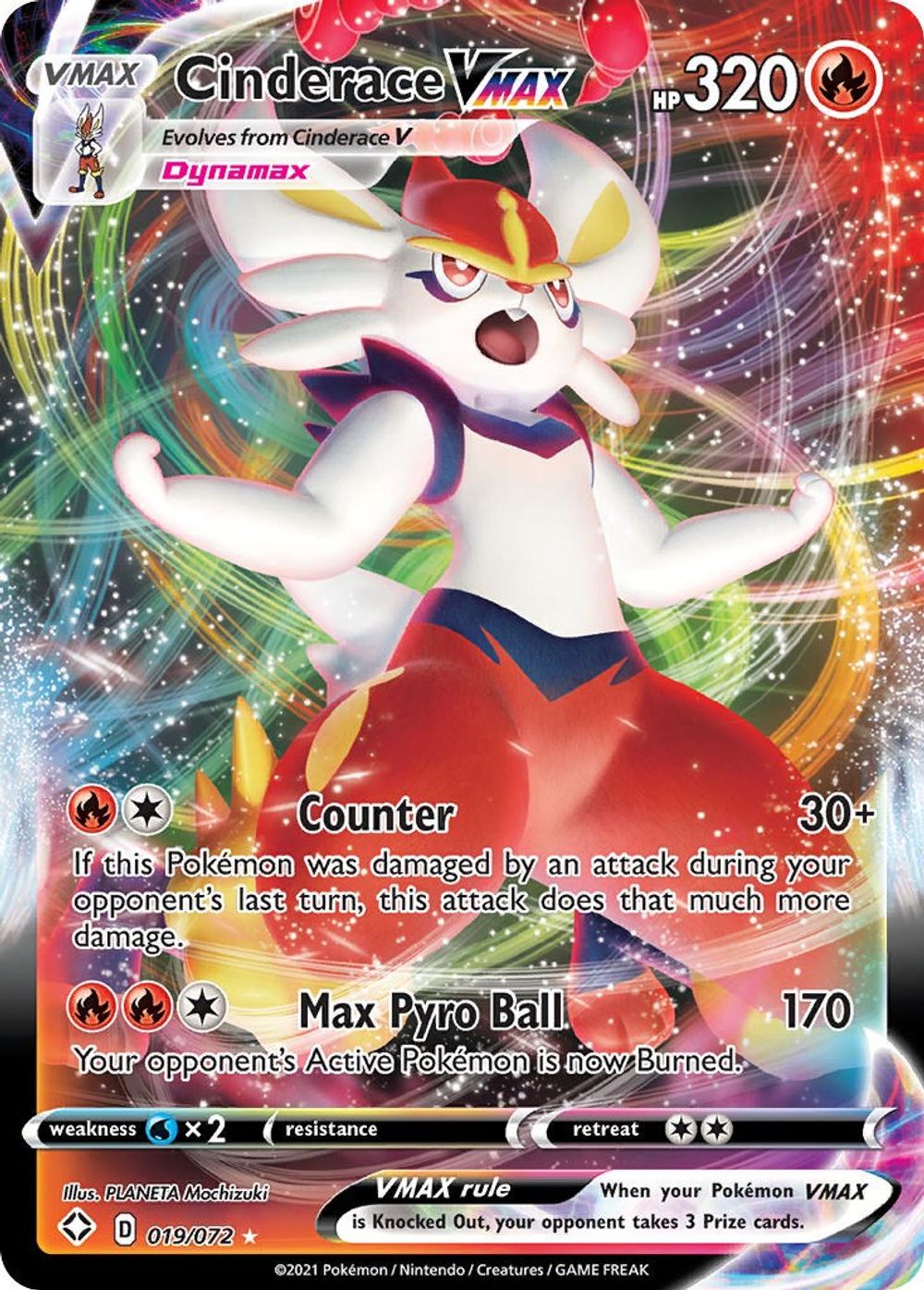Cinderace VMAX — Shining Fates