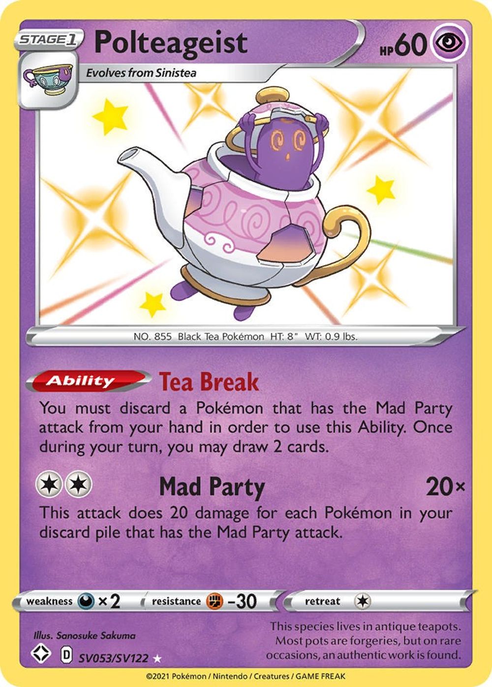 Polteageist — Shining Fates: Shiny Vault