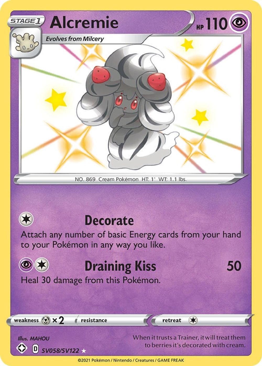 Alcremie — Shining Fates: Shiny Vault