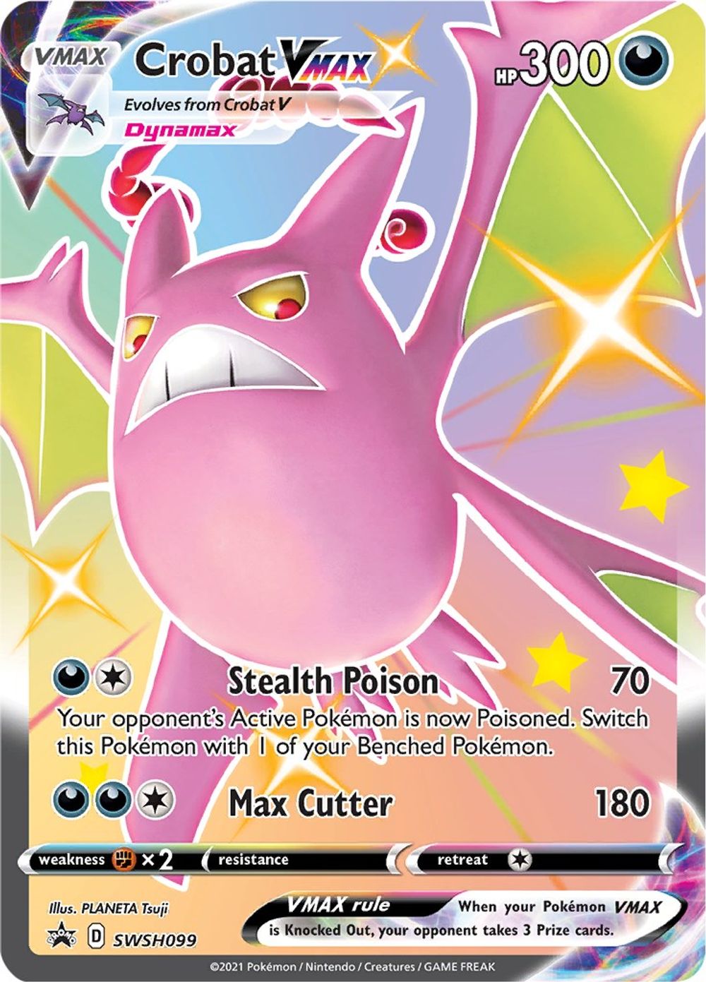 Crobat VMAX - SWSH099 — SWSH: Sword & Shield Promo Cards