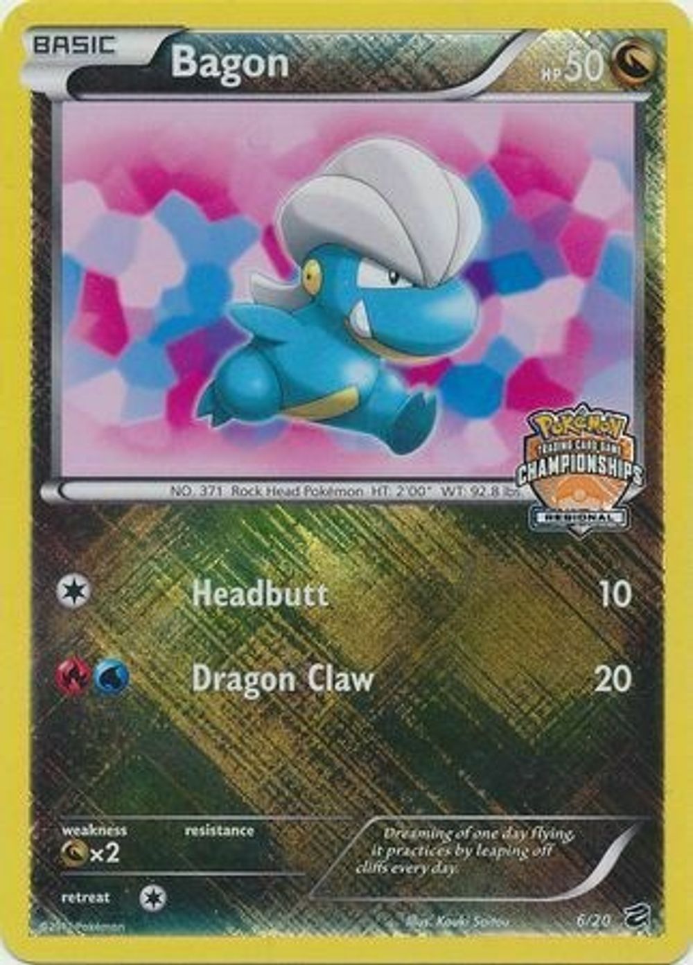 Bagon - 6/20 (Regional Championships) — League & Championship Cards