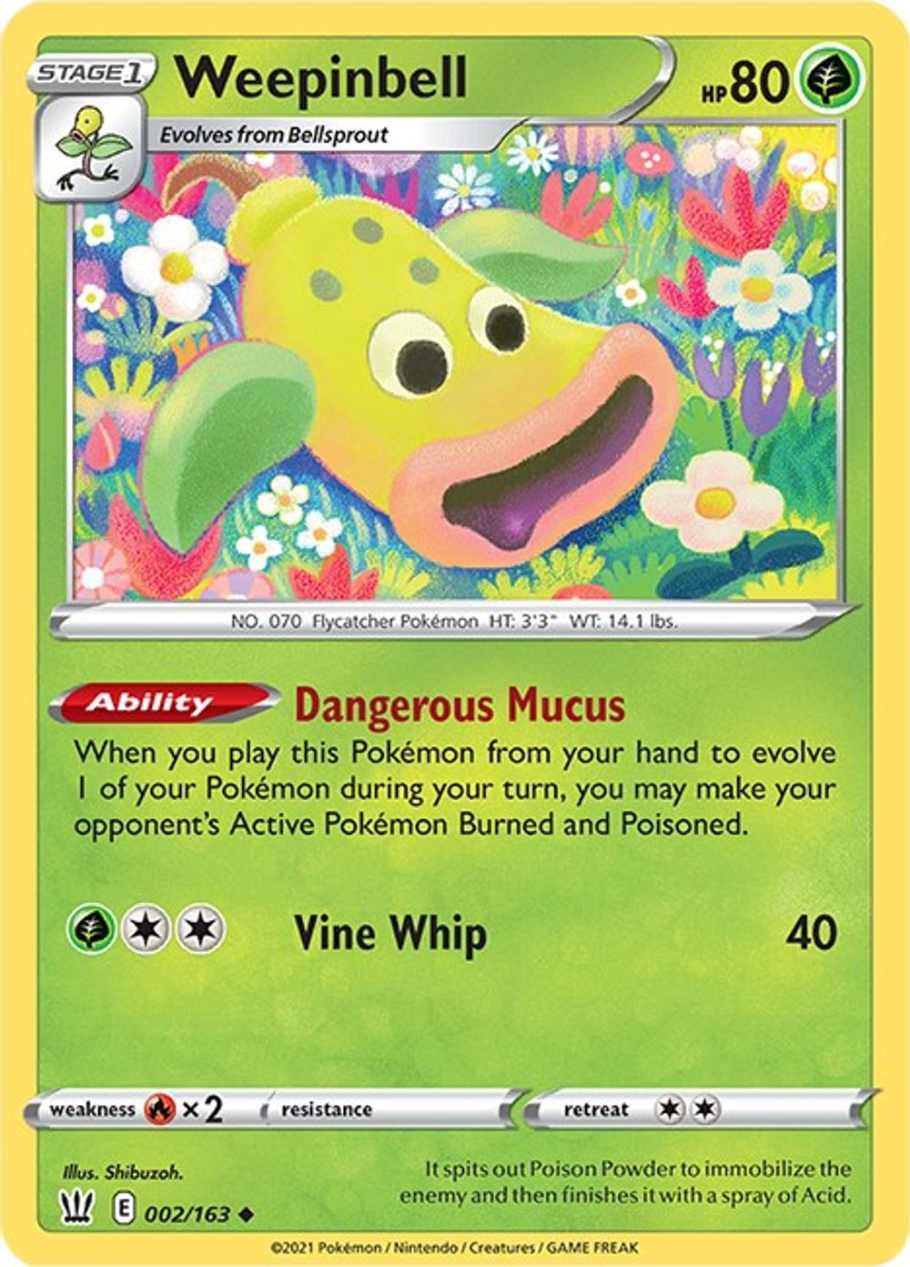 Weepinbell — SWSH05: Battle Styles