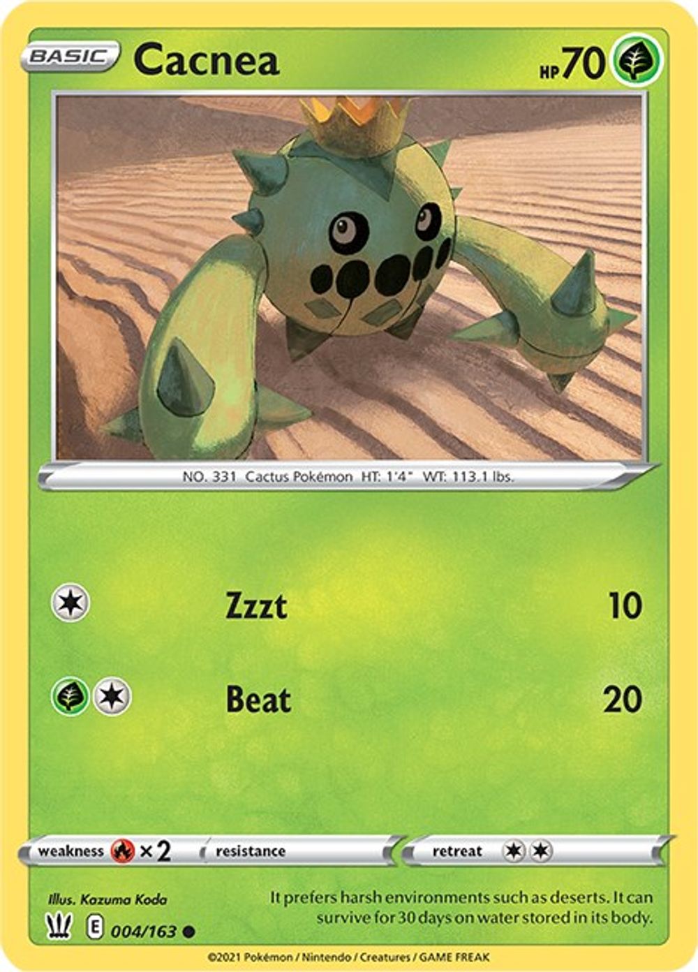 Cacnea — SWSH05: Battle Styles