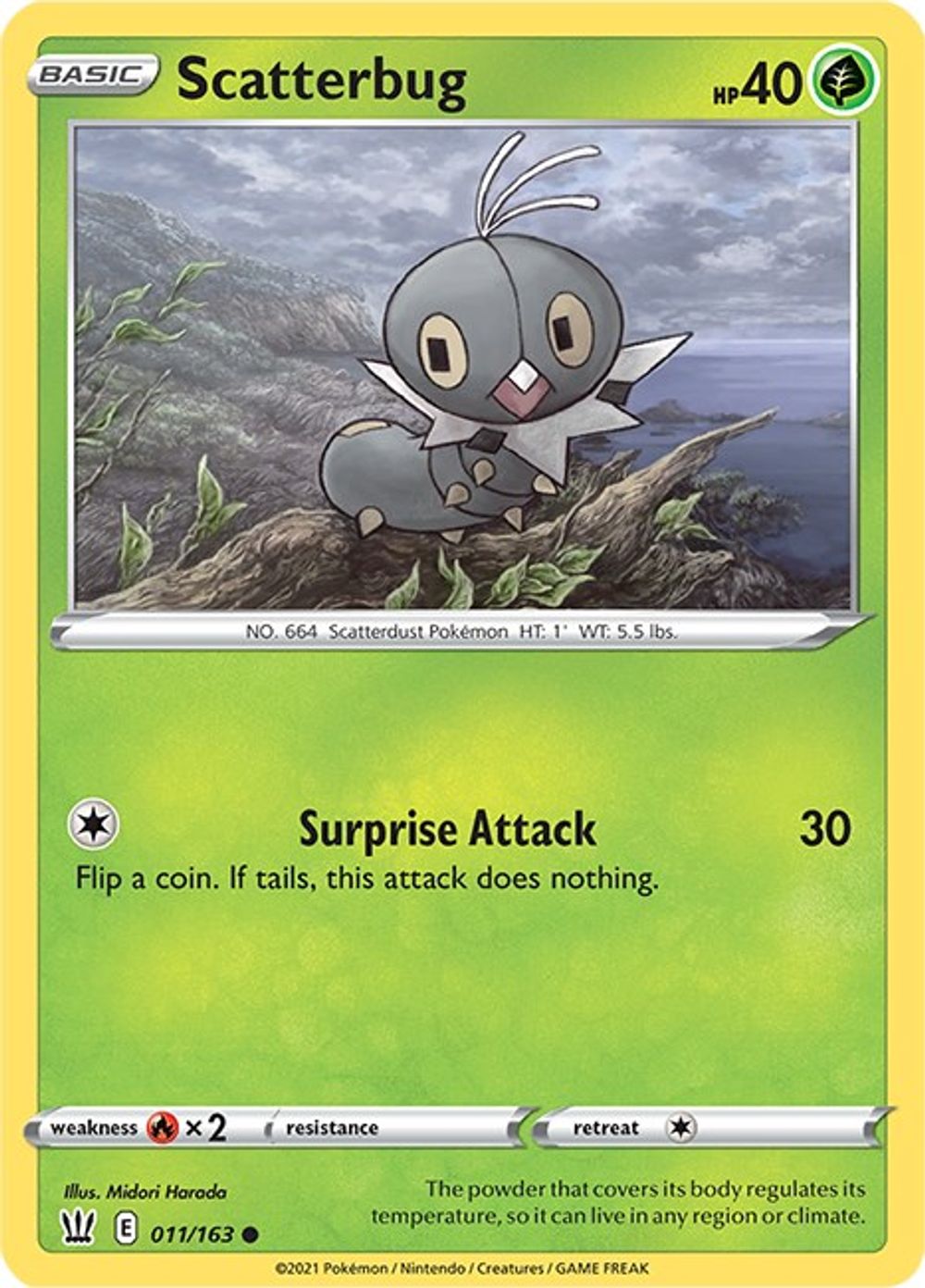 Scatterbug — SWSH05: Battle Styles