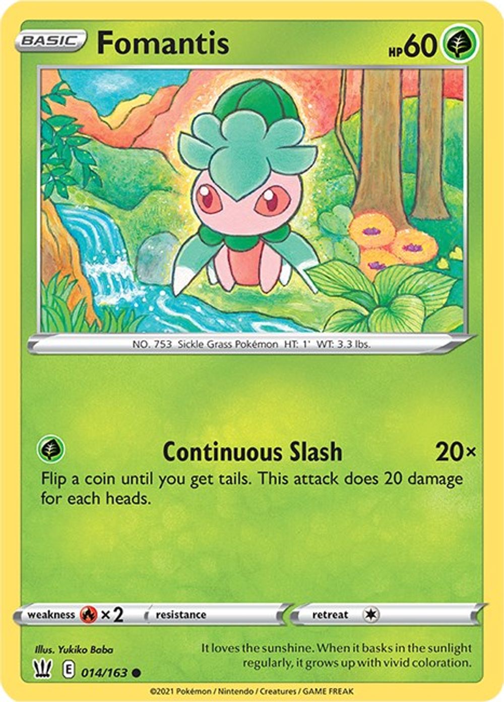 Fomantis — SWSH05: Battle Styles