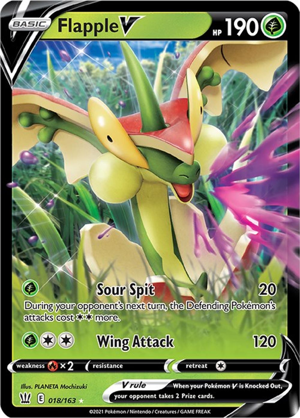 Flapple V — SWSH05: Battle Styles