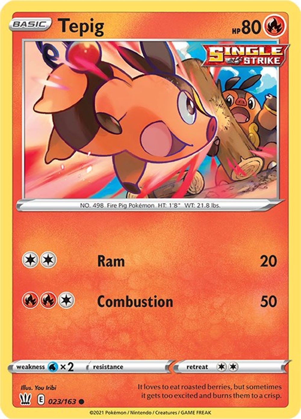 Tepig — SWSH05: Battle Styles
