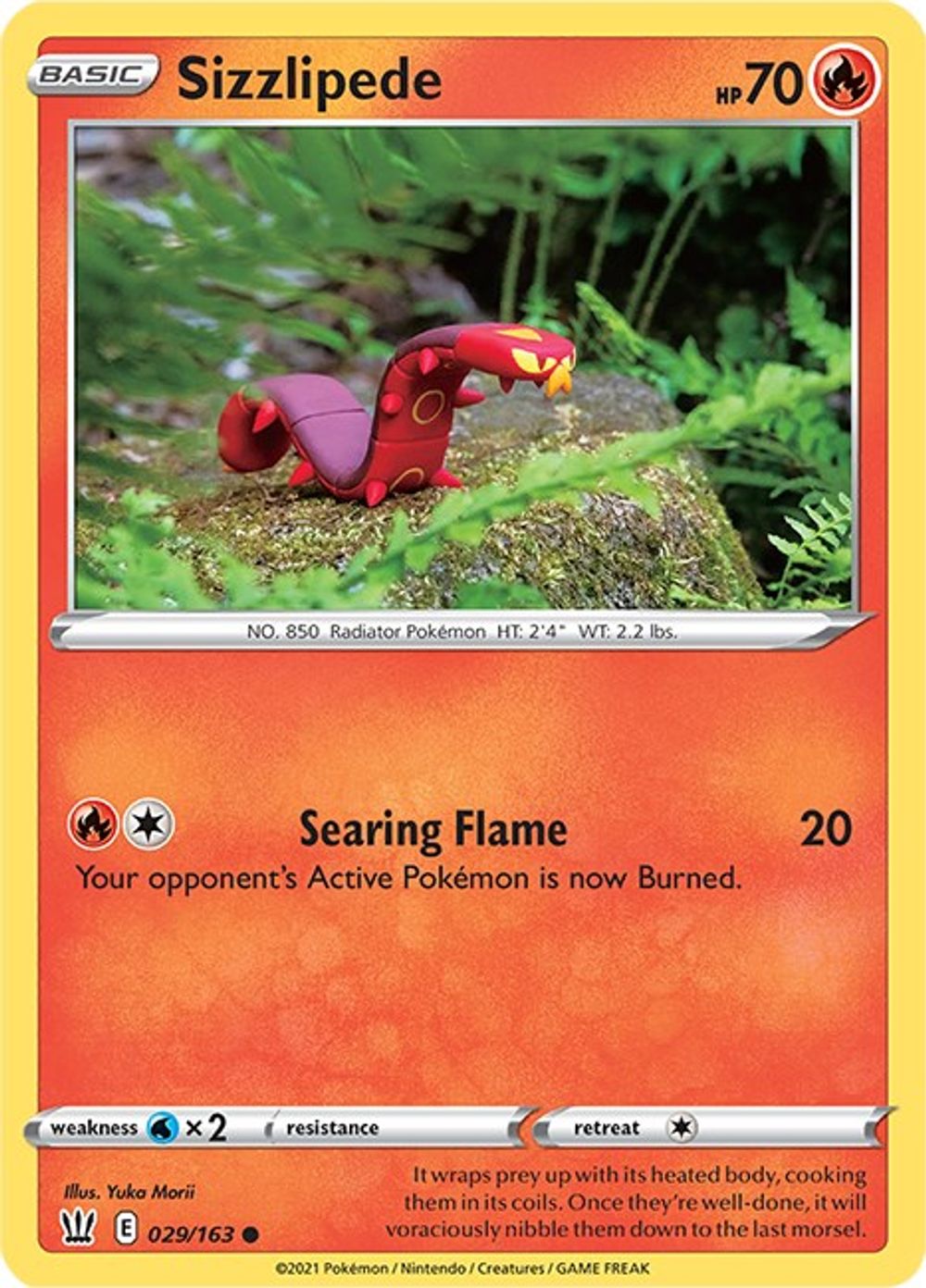 Sizzlipede — SWSH05: Battle Styles