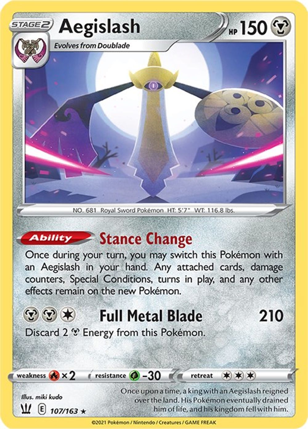 Aegislash (107) — SWSH05: Battle Styles