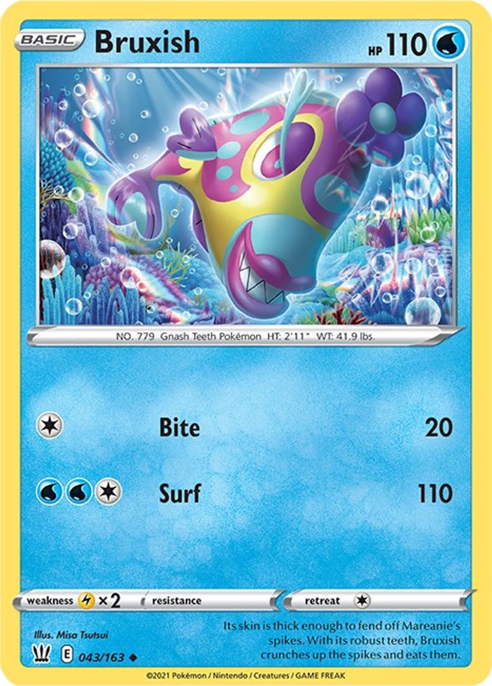 Bruxish — SWSH05: Battle Styles