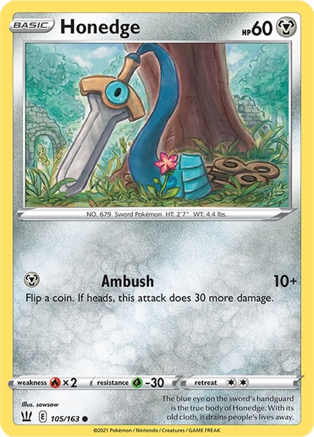 Honedge — SWSH05: Battle Styles