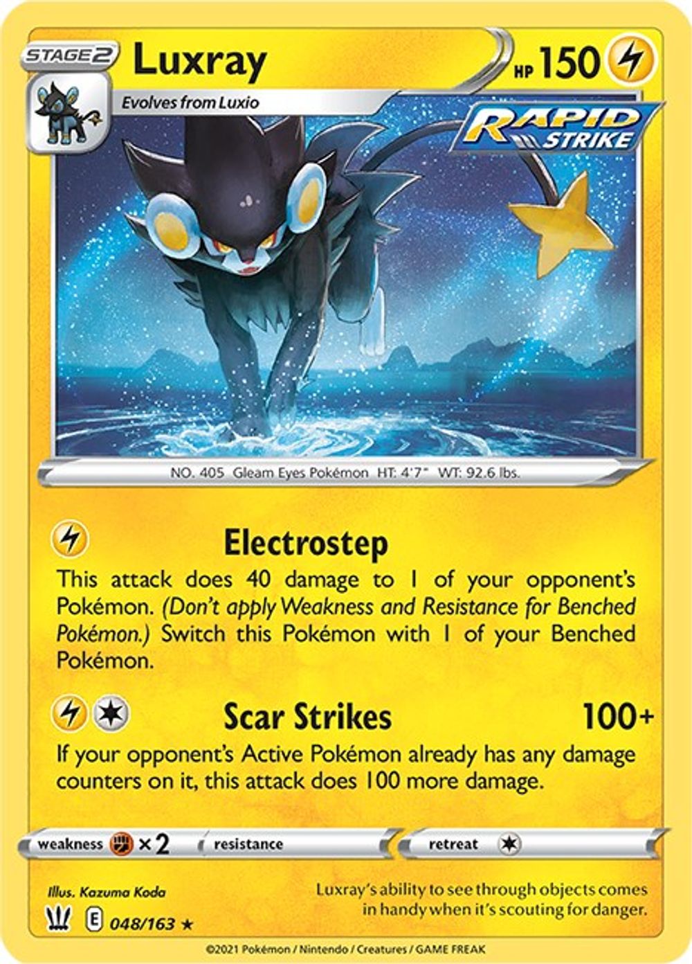 Luxray — SWSH05: Battle Styles