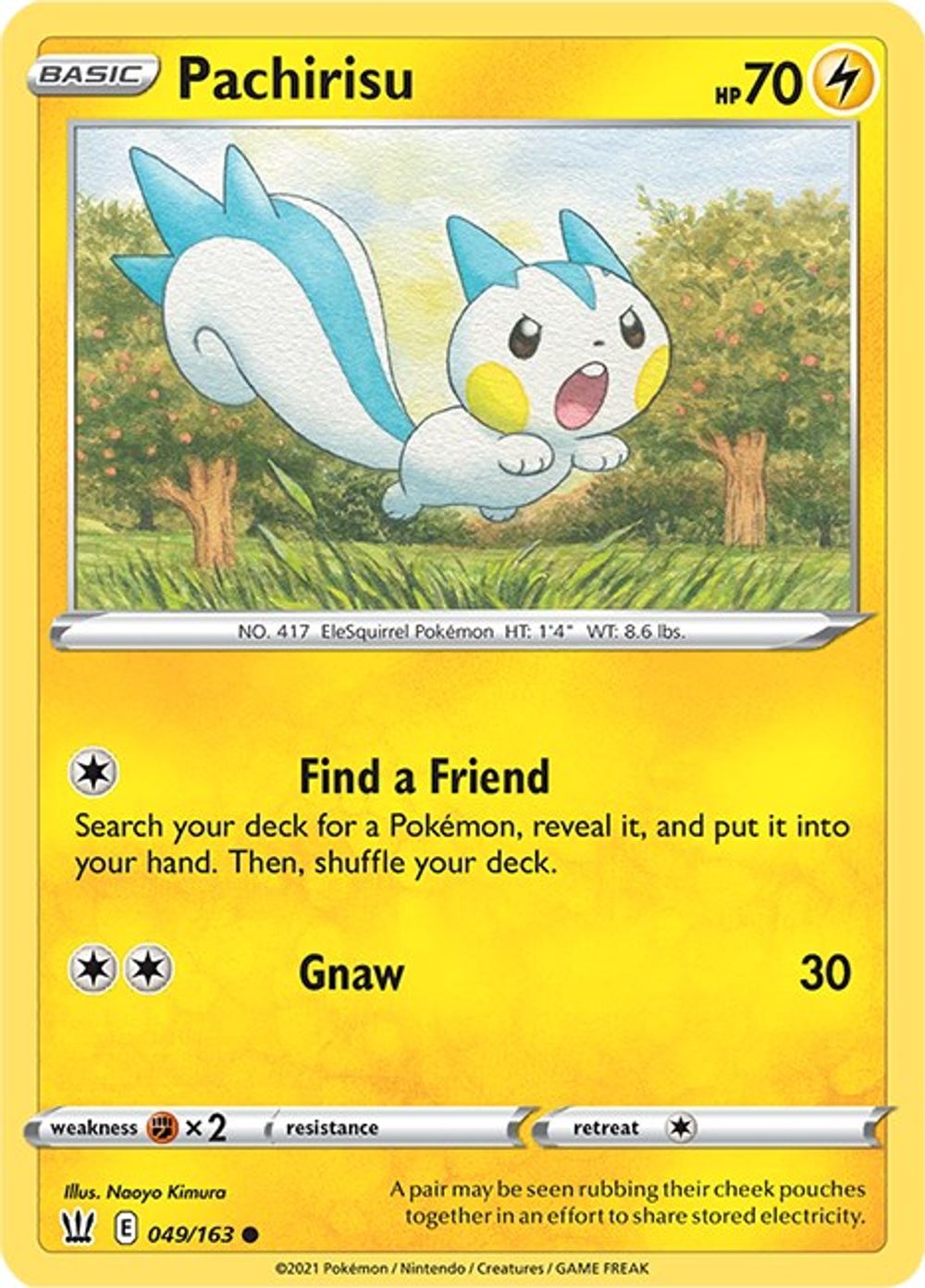 Pachirisu — SWSH05: Battle Styles