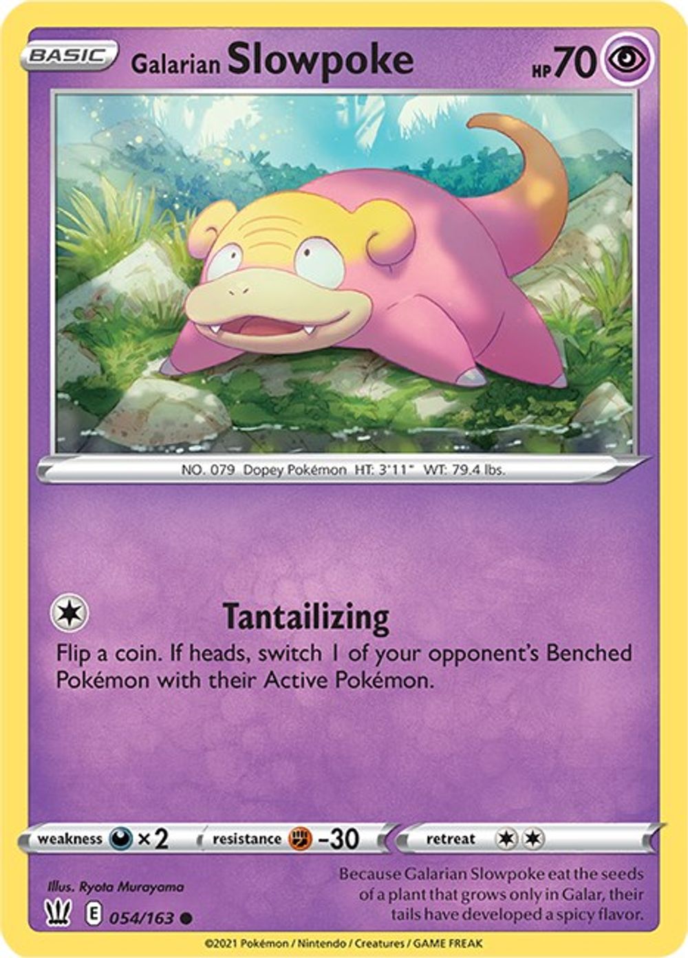 Galarian Slowpoke — SWSH05: Battle Styles