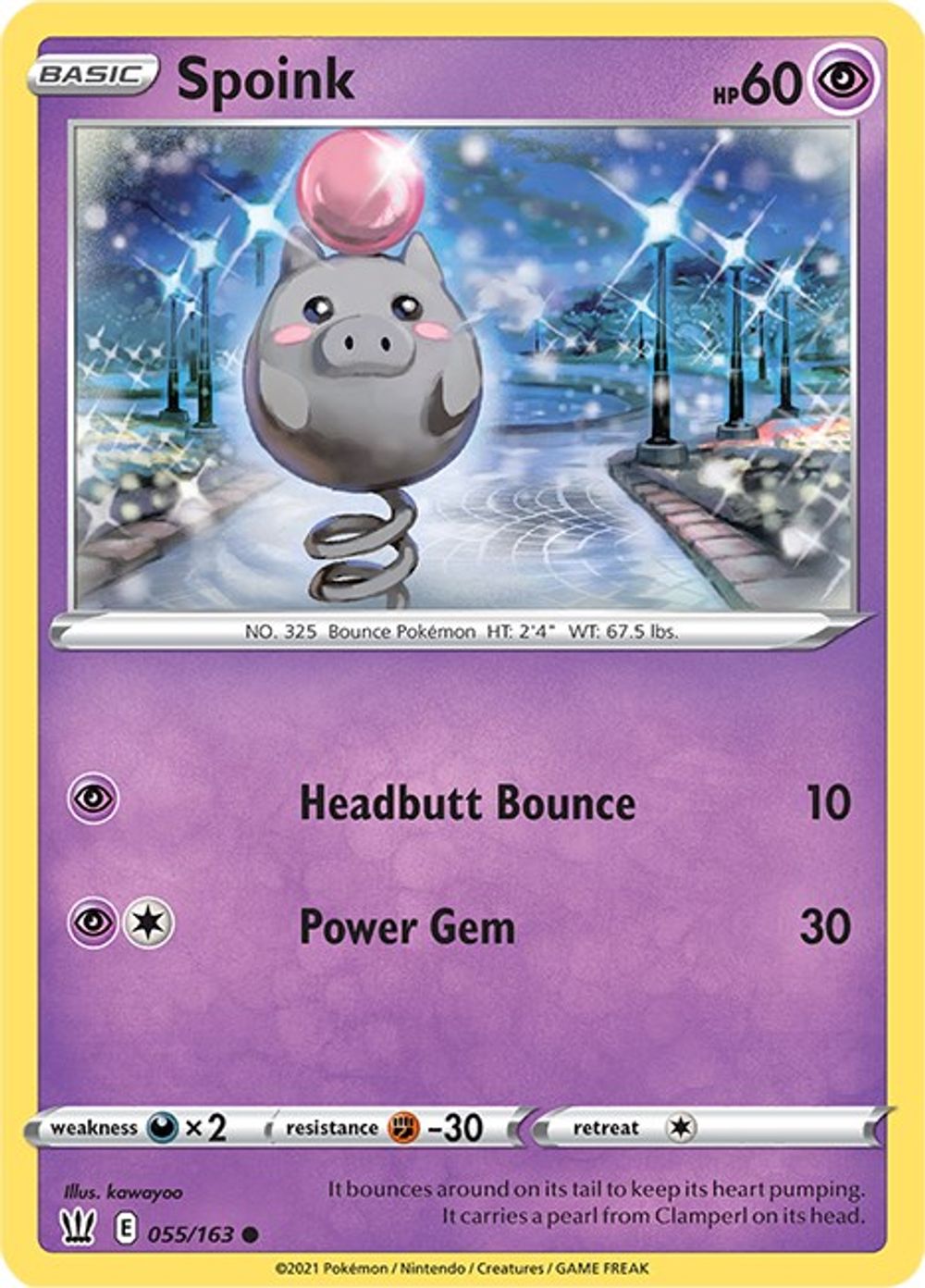 Spoink — SWSH05: Battle Styles