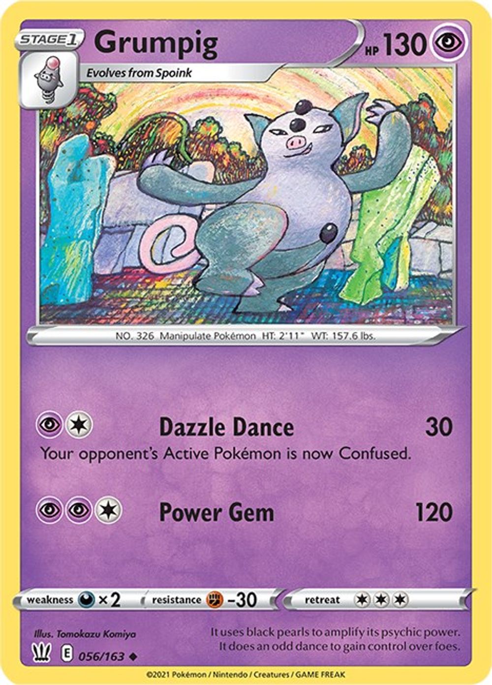 Grumpig — SWSH05: Battle Styles