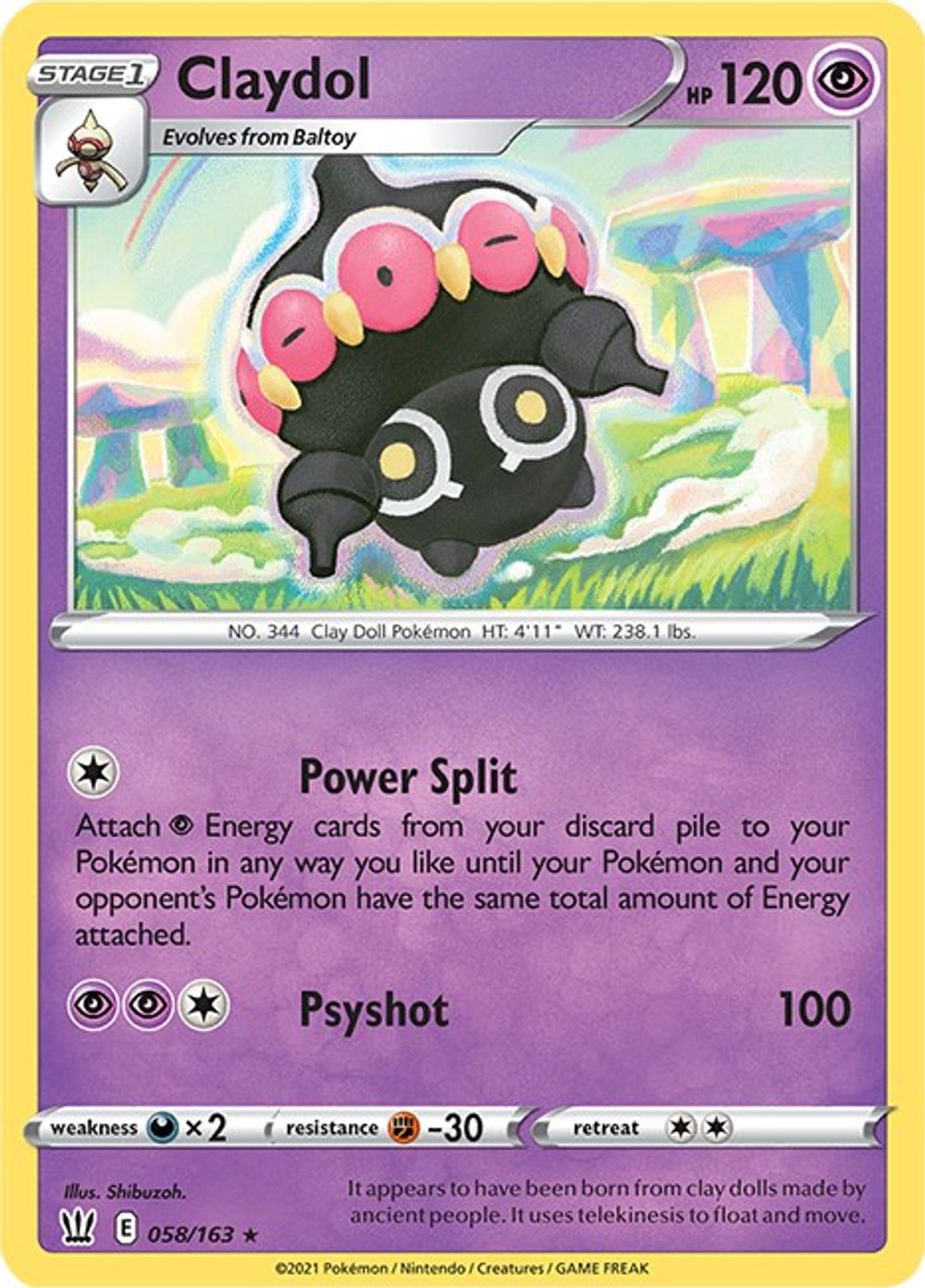 Claydol — SWSH05: Battle Styles