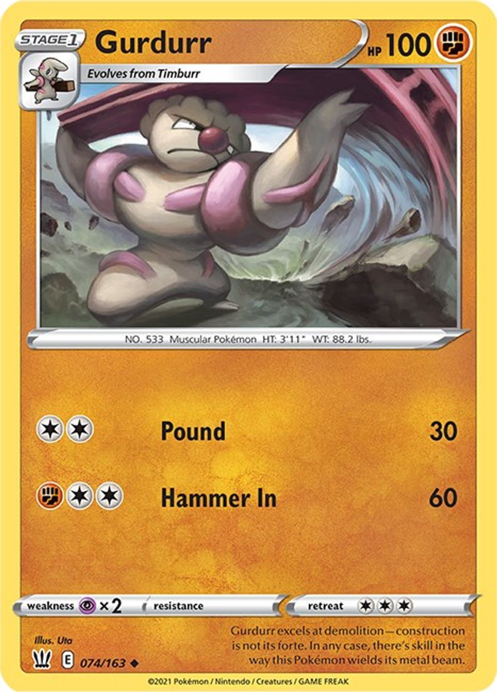 Gurdurr — SWSH05: Battle Styles
