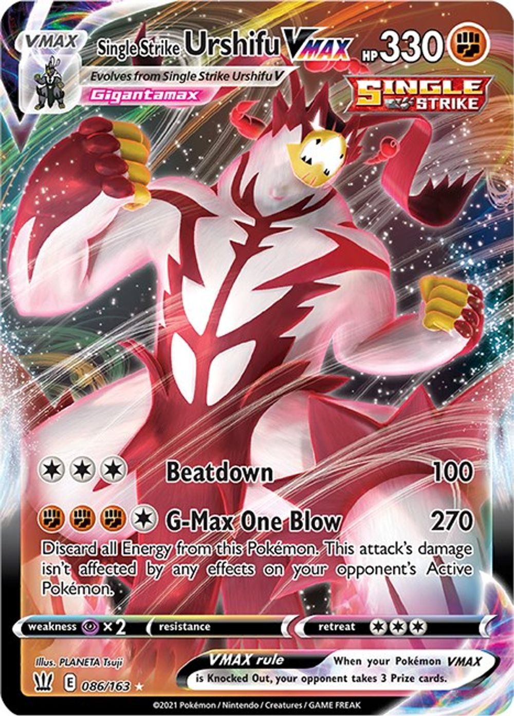 Single Strike Urshifu VMAX — SWSH05: Battle Styles