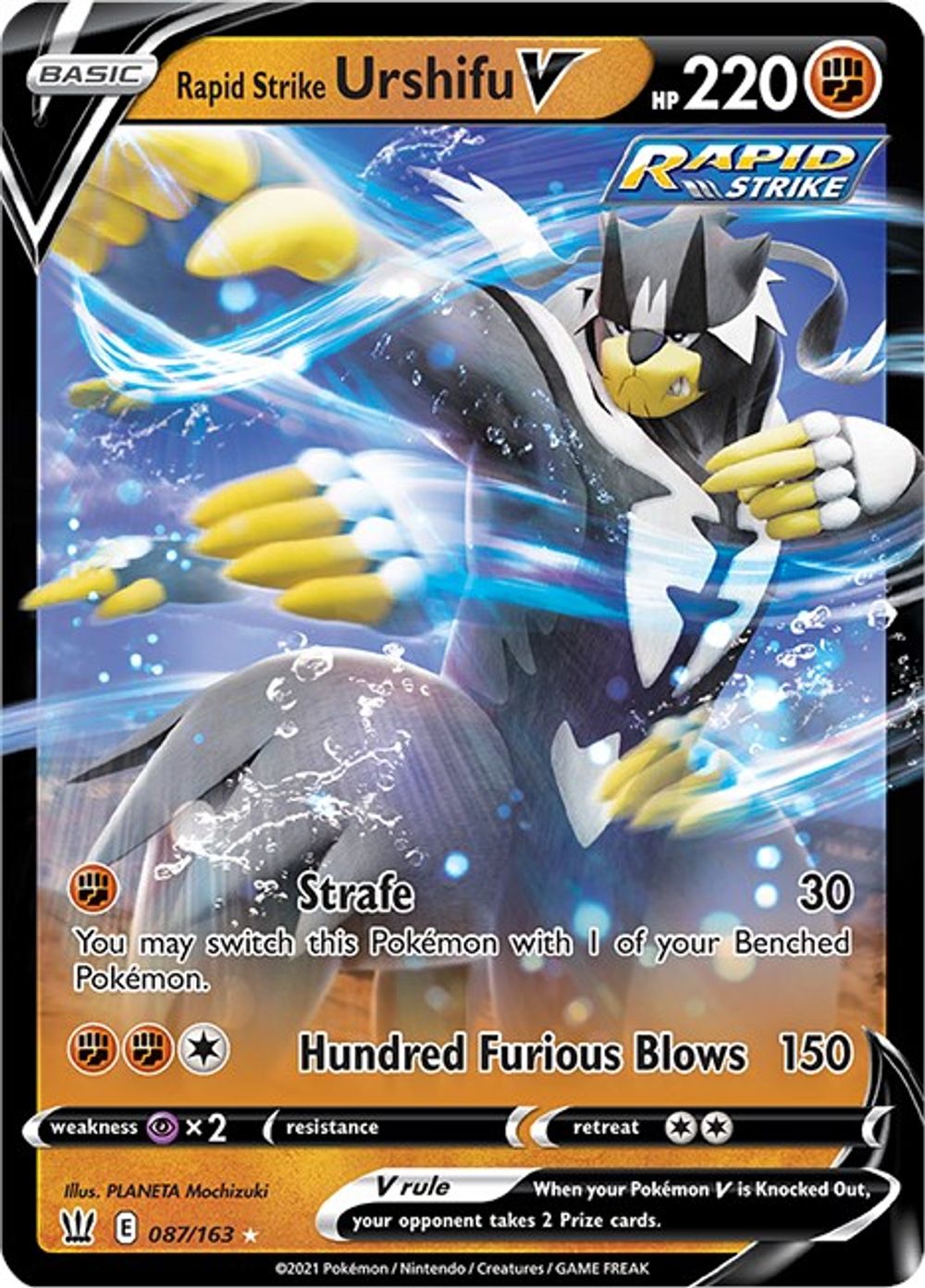 Rapid Strike Urshifu V — SWSH05: Battle Styles