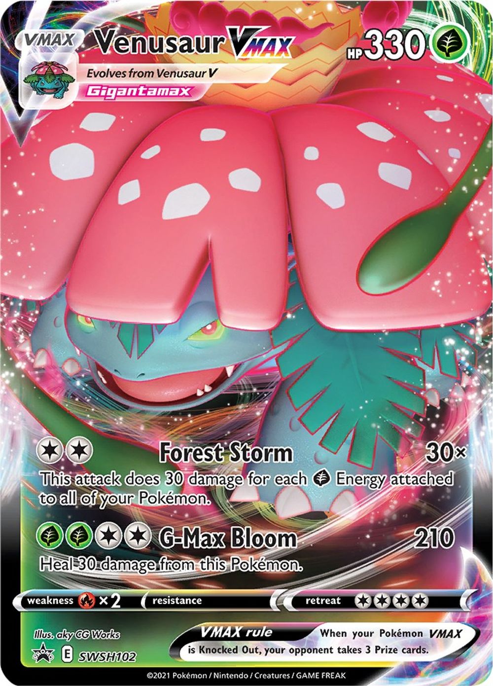 Venusaur VMAX - SWSH102 — SWSH: Sword & Shield Promo Cards