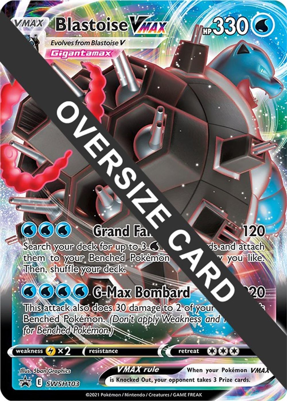 Blastoise VMAX - SWSH103 — Jumbo Cards