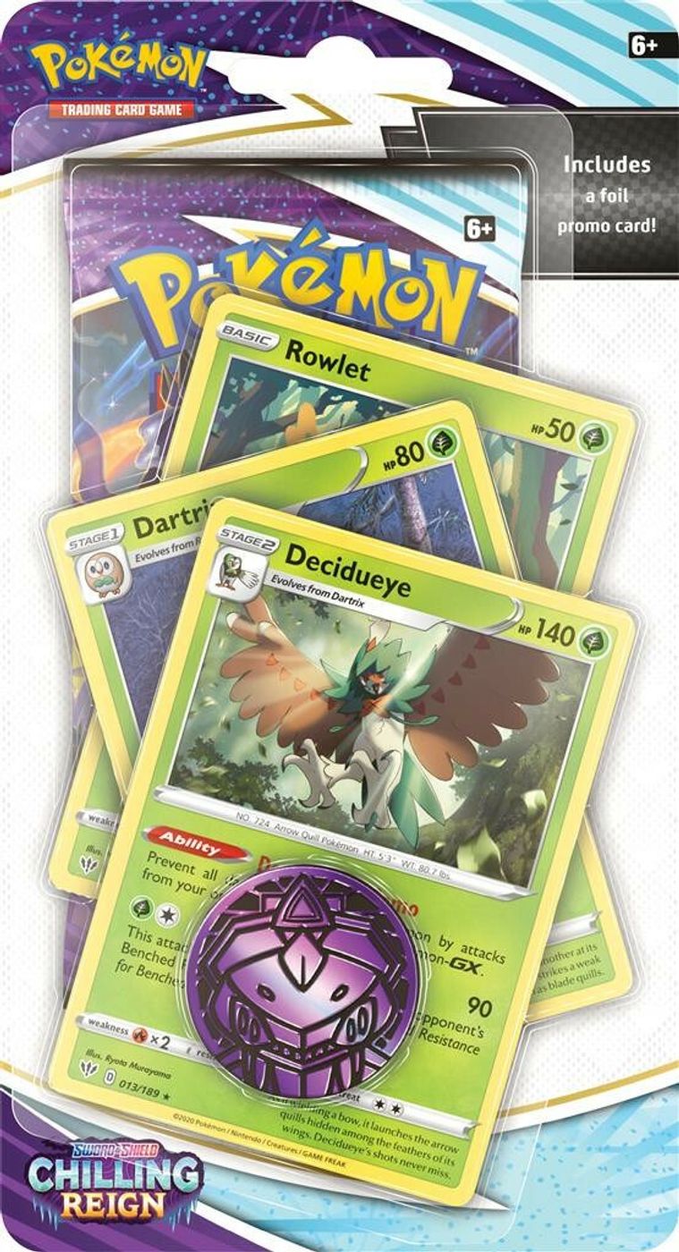 Chilling Reign Premium Checklane Blister [Decidueye] — SWSH06: Chilling Reign