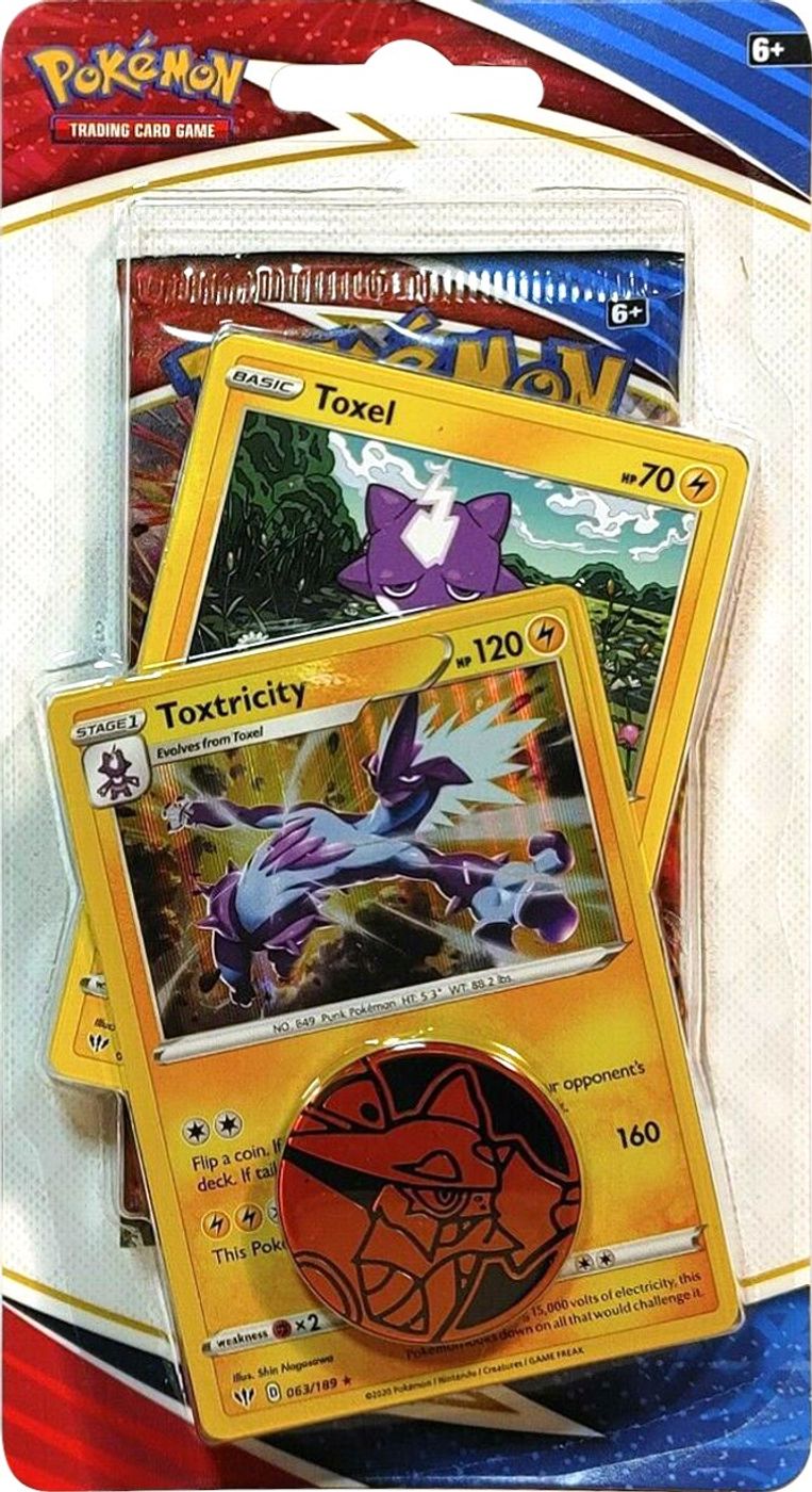 Battle Styles Premium Checklane Blister [Toxtricity] — SWSH05: Battle Styles