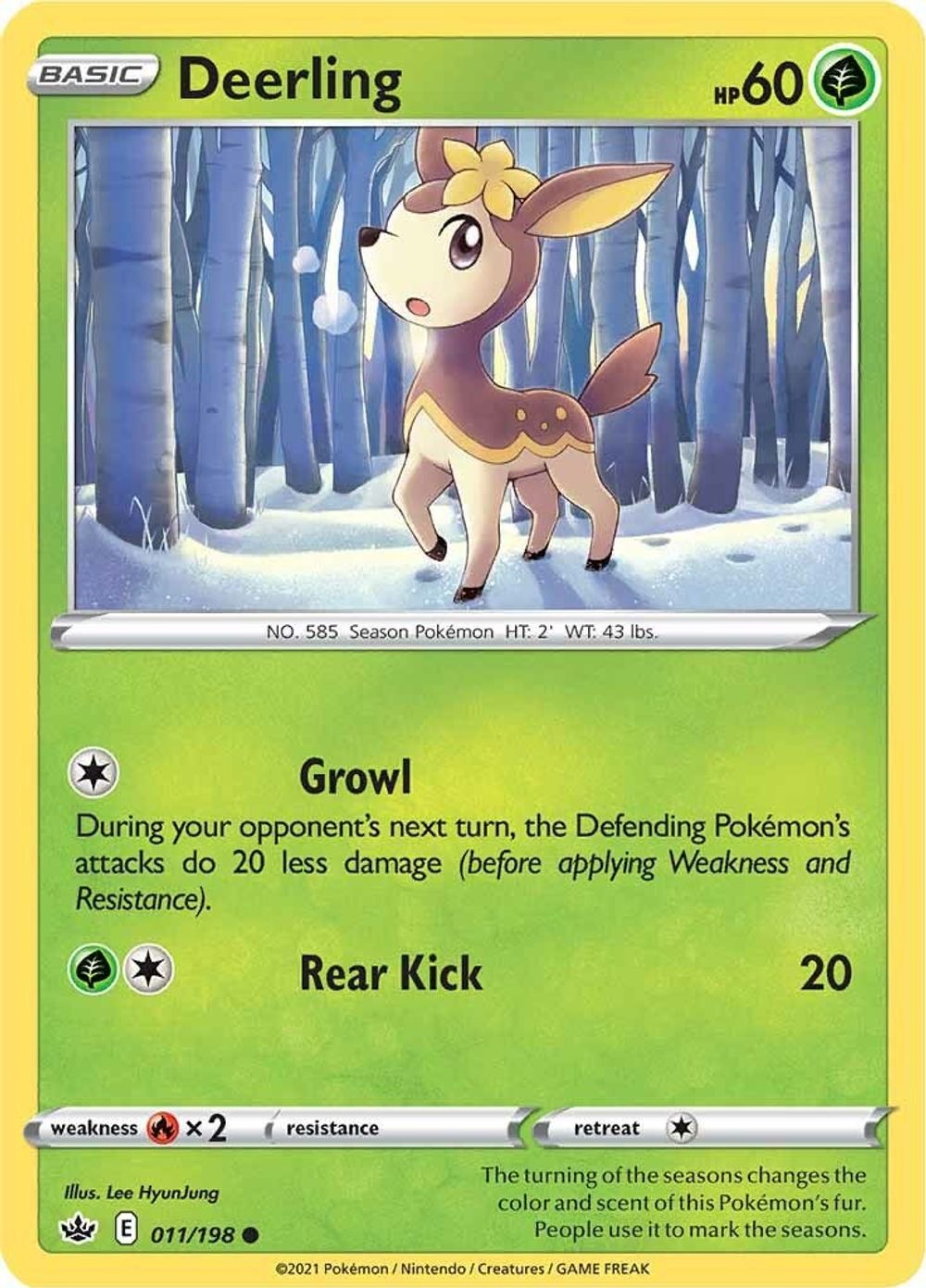 Deerling — SWSH06: Chilling Reign