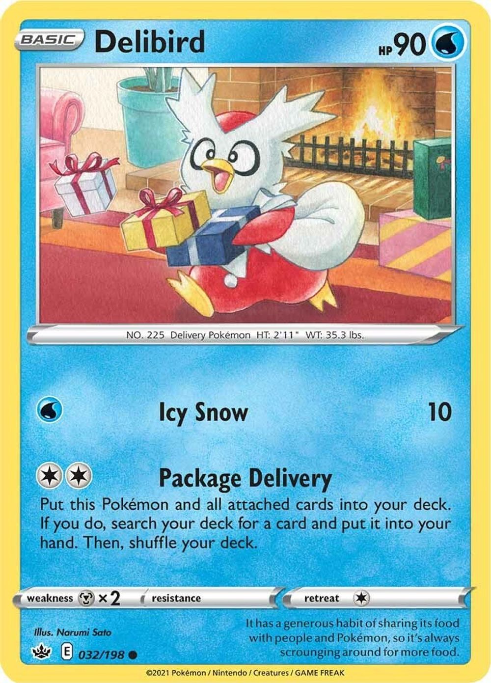Delibird — SWSH06: Chilling Reign