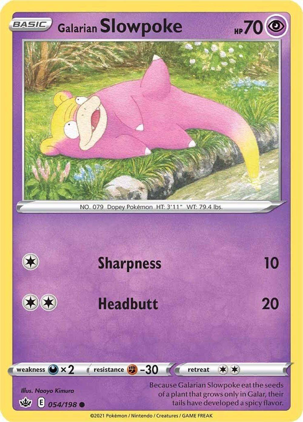 Galarian Slowpoke — SWSH06: Chilling Reign