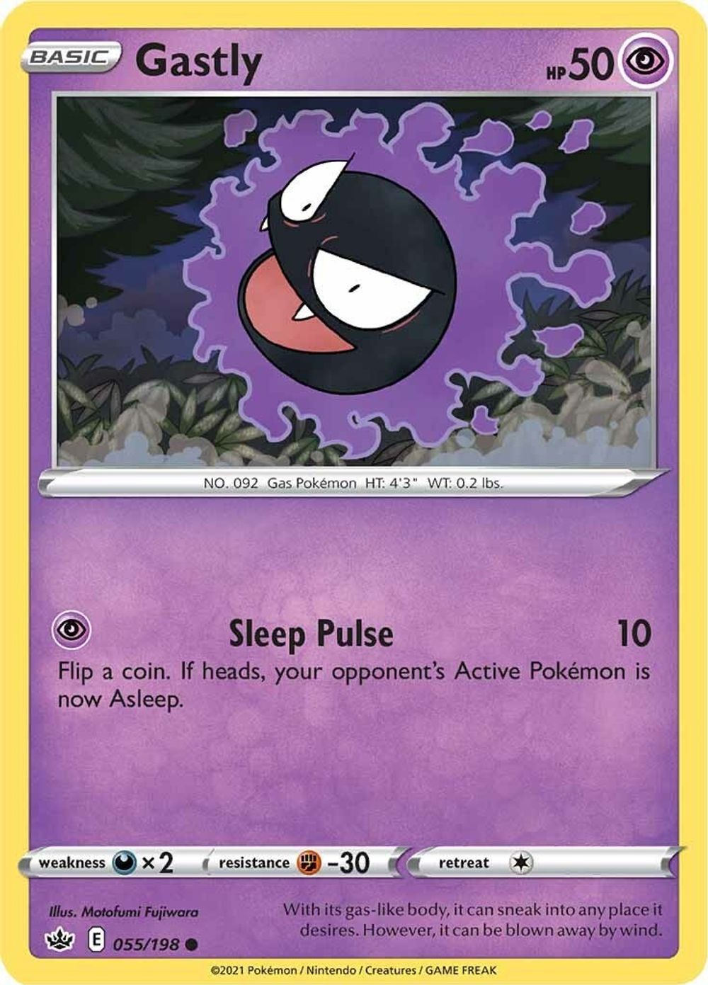 Gastly — SWSH06: Chilling Reign