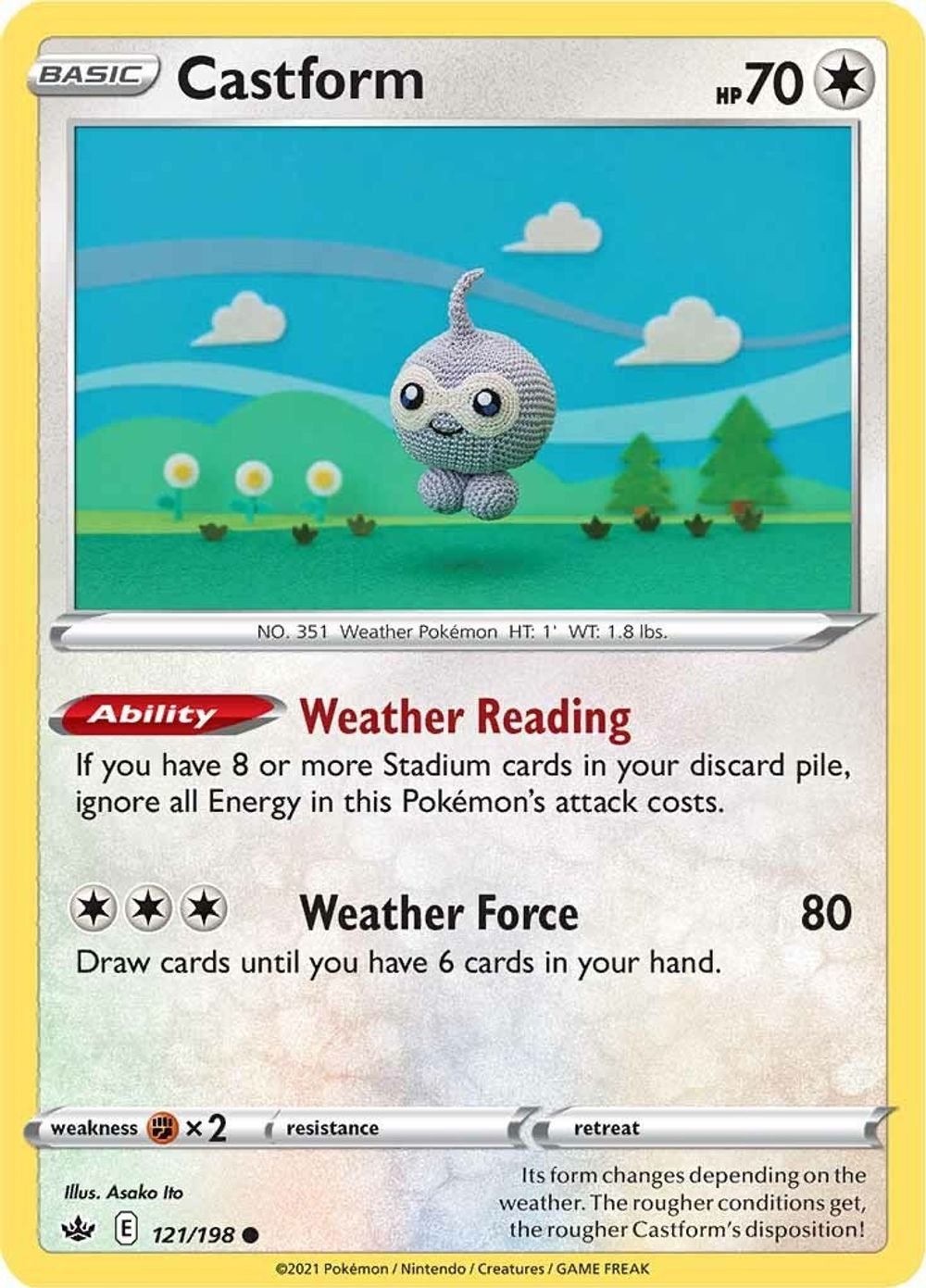 Castform — SWSH06: Chilling Reign