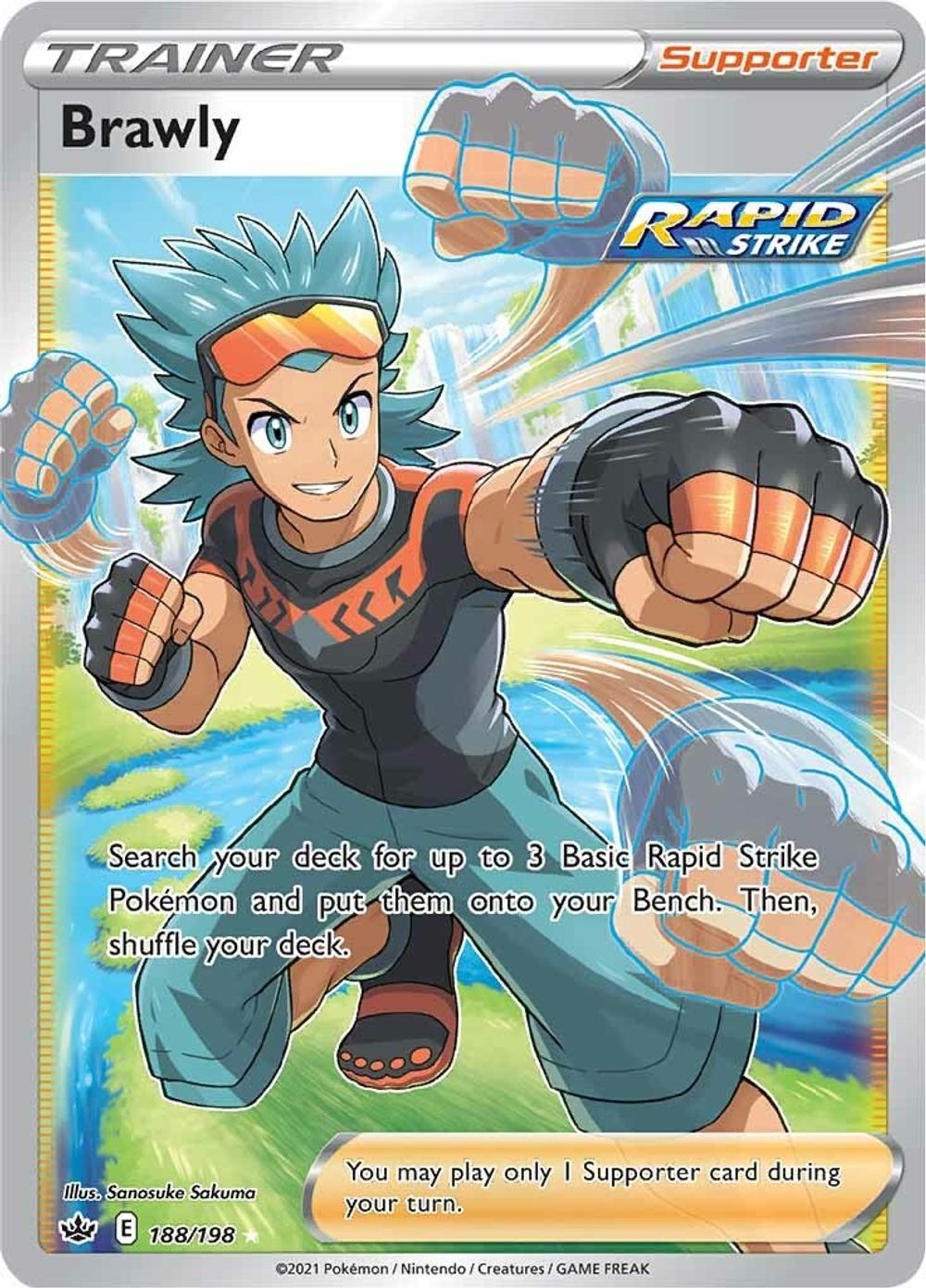 Brawly (Full Art) — SWSH06: Chilling Reign
