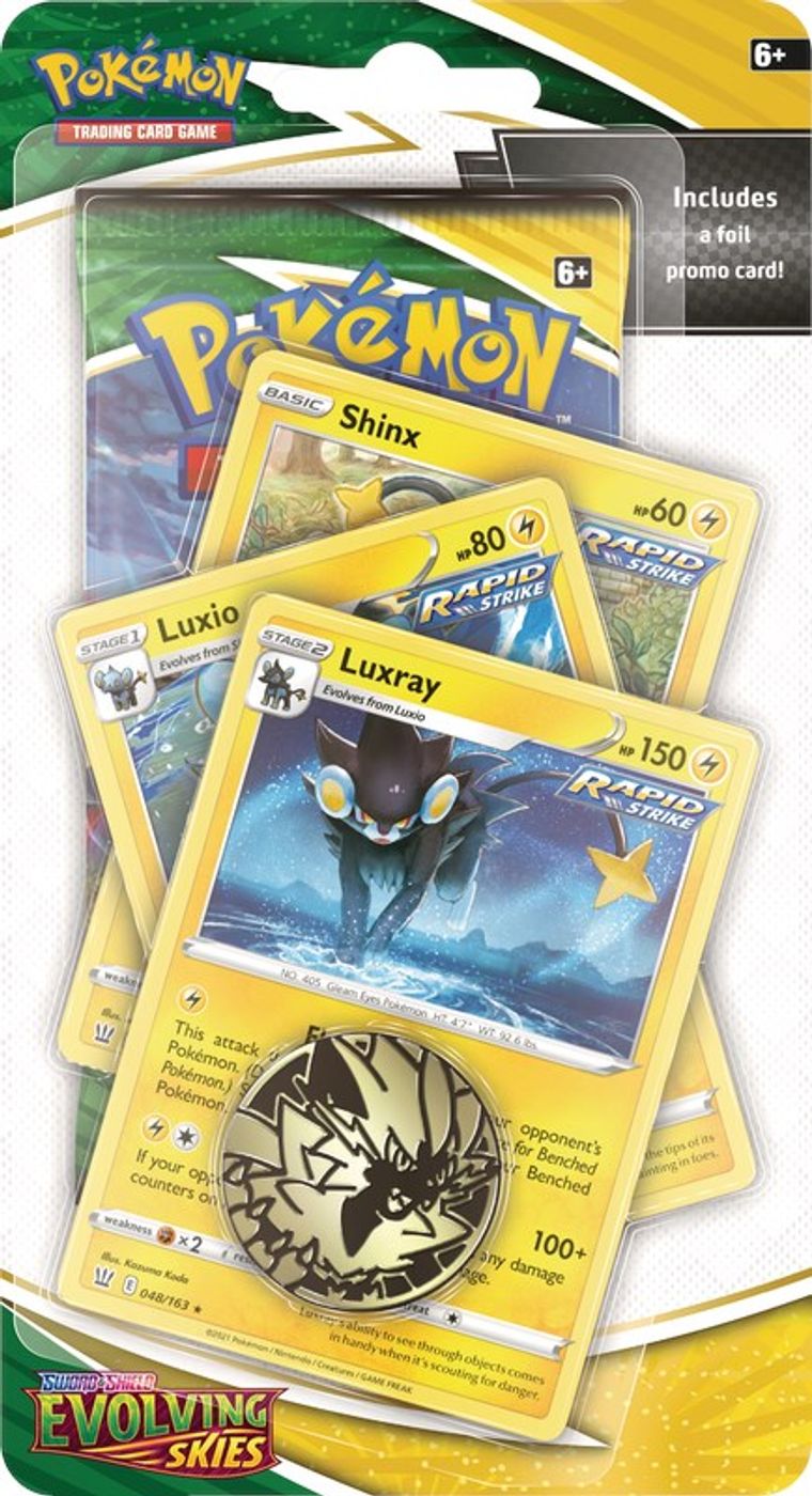 Evolving Skies Premium Checklane Blister [Luxray] — SWSH07: Evolving Skies