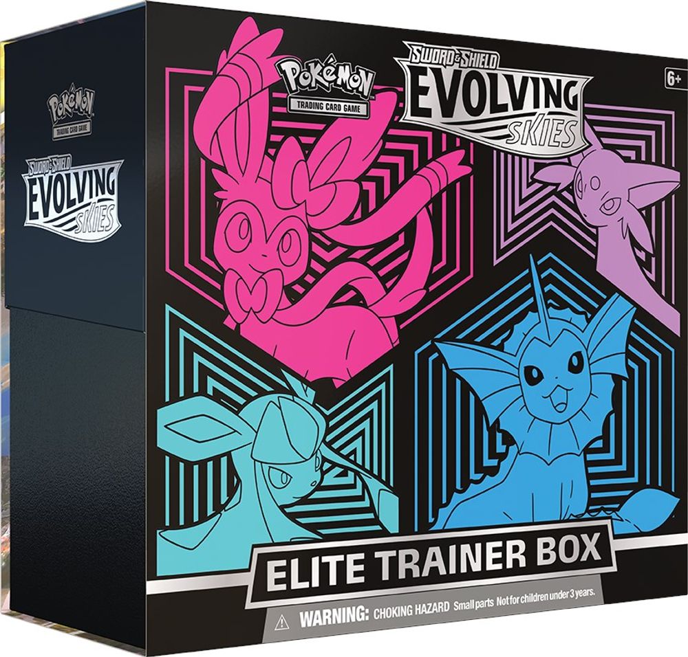Evolving Skies Elite Trainer Box [Glaceon/Vaporeon/Sylveon/Espeon] — SWSH07: Evolving Skies