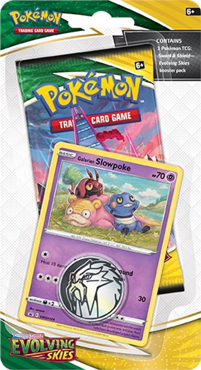 Evolving Skies Single Pack Blister [Galarian Slowpoke] — SWSH07: Evolving Skies