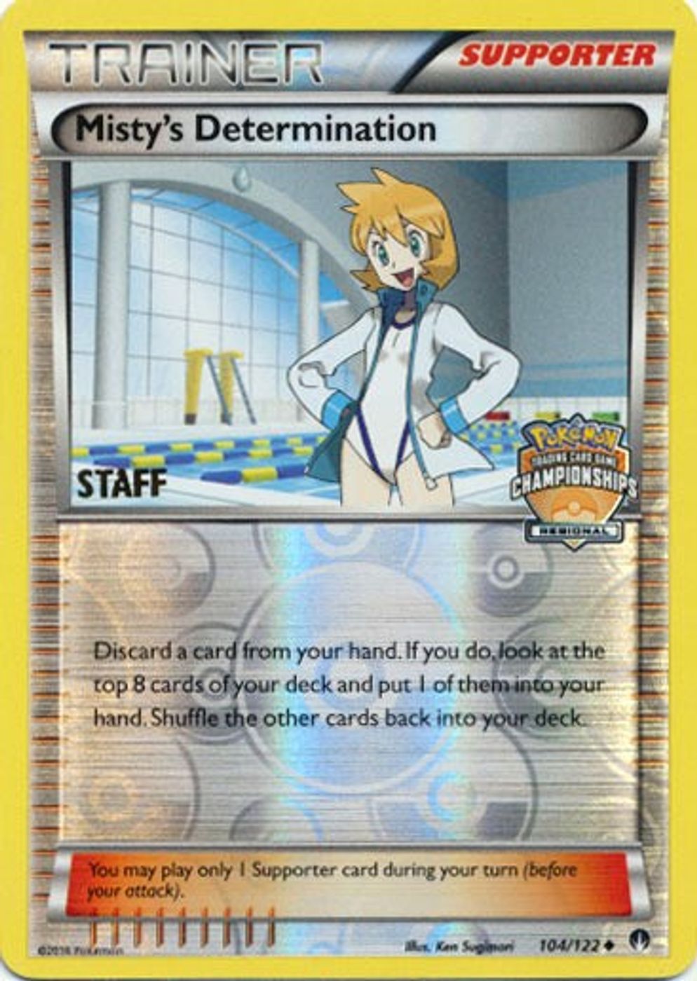 Misty's Determination - 104/122 (Regional Championships) [Staff] — League & Championship Cards